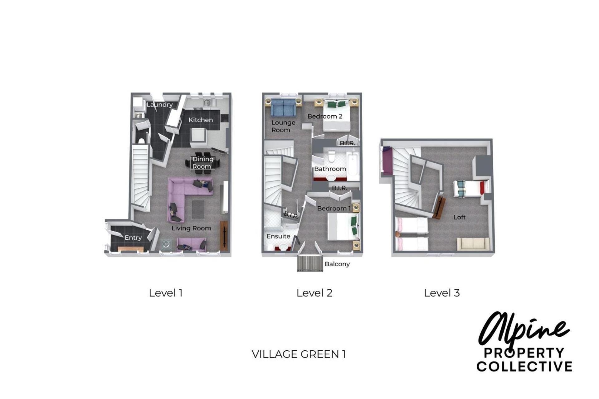 Village Green 2 Bedroom Loft Townhouse With Views Fireplace And Garage Parking Тредбо Экстерьер фото